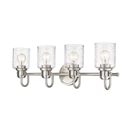 Z-Lite Kinsley 4 Light 28" Wide Bathroom Vanity Light Brushed Nickel
