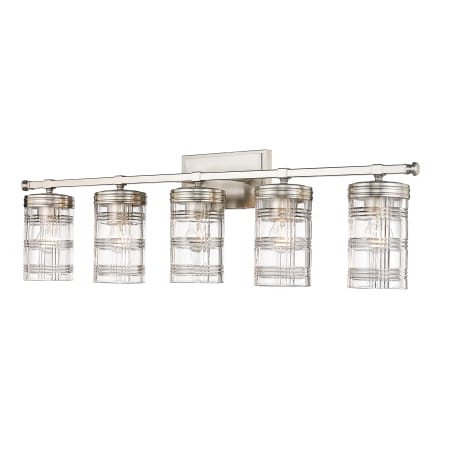 Z-Lite Archer 5 Light 38" Wide Vanity Strip Brushed Nickel