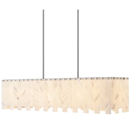 Z-Lite Viviana 7 Light 49" Wide Linear Chandelier Polished Nickel