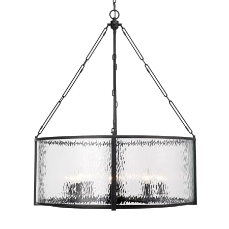 Z-Lite Barrington 8 Light 32" Wide Drum Chandelier Matte Black