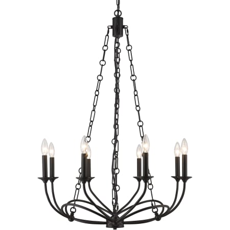 Z-Lite Arabella 8 Light 28" Wide Candle Style Chandelier Matte Black