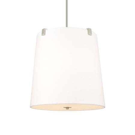 Z-Lite Weston 5 Light 18" Wide Pendant with Shade Brushed Nickel