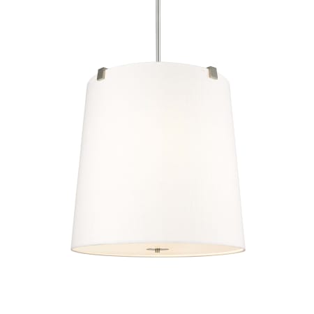 Z-Lite Weston 6 Light 24" Wide Pendant with Shade Brushed Nickel