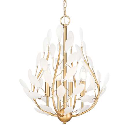 Z-Lite Claudine 4 Light 18" Wide Crystal Pendant Modern Gold