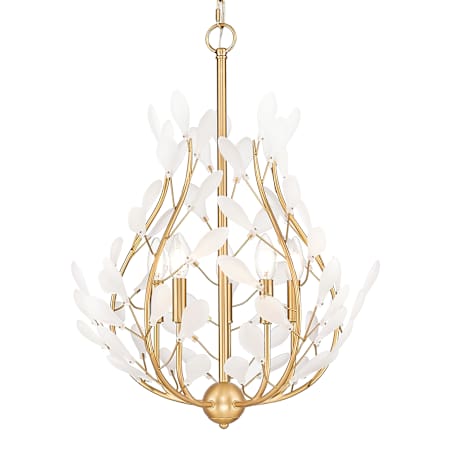 Z-Lite Claudine 5 Light 24" Wide Crystal Pendant Modern Gold