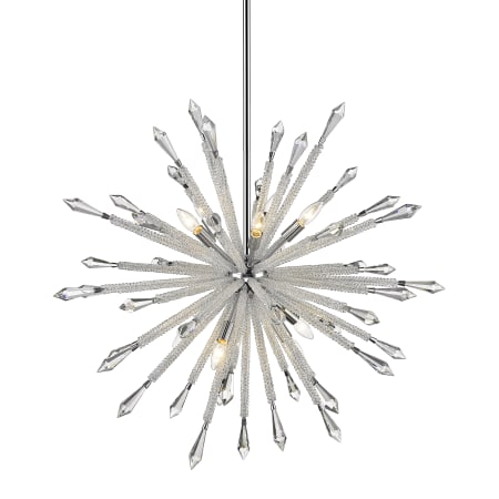 Z-Lite Soleia 10 Light 37" Wide Crystal Sputnik Chandelier Chrome