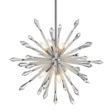 Z-Lite Soleia 8 Light 27" Wide Crystal Sputnik Chandelier Chrome