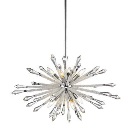Z-Lite Soleia 8 Light 32" Wide Crystal Sputnik Chandelier Chrome
