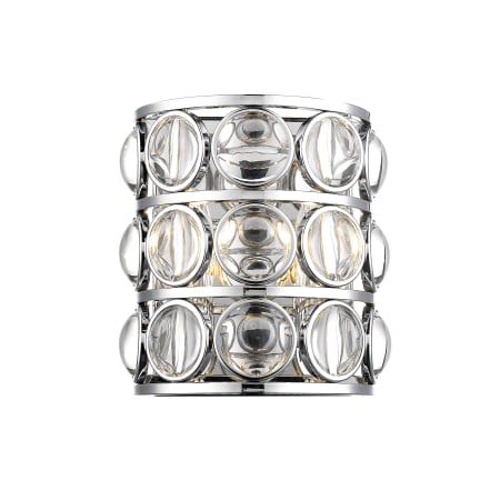 Z-Lite Eternity 2 Light 10" Tall Bathroom Sconce Chrome