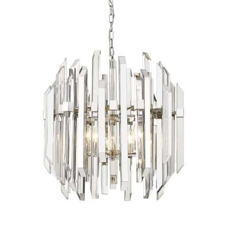 Z-Lite Bova 6 Light 26" Wide Crystal Chandelier Polished Nickel