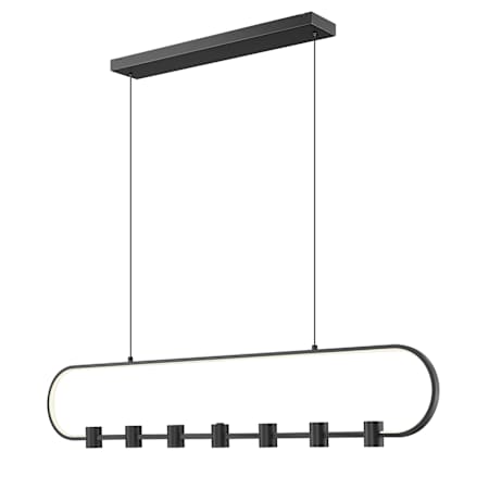 Z-Lite Saros 54" Wide LED Linear Chandelier Matte Black