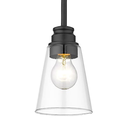 Z-Lite Annora 6" Wide Mini Pendant Matte Black
