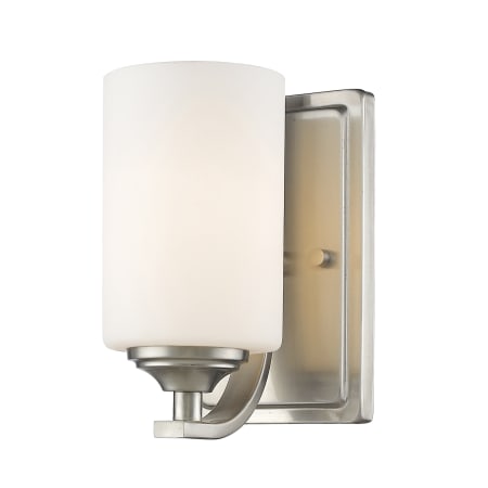 Z-Lite Bordeaux Single Light 8-1/2" High Wall Sconce Brushed Nickel
