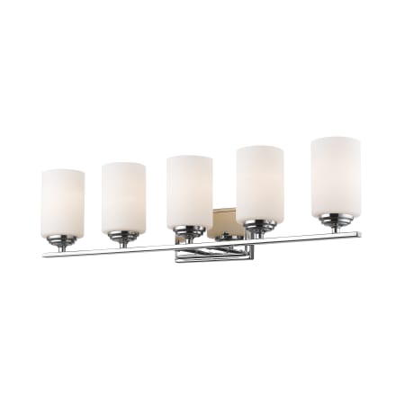 Z-Lite Bordeaux 5 Light 30-3/4" Wide Bathroom Vanity Light Chrome
