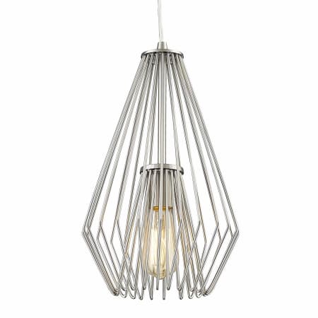 Z-Lite Quintus 9" Wide Cage Mini Pendant Brushed Nickel