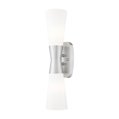 Z-Lite Emrys 2 Light 18" Tall Wall Sconce Brushed Nickel