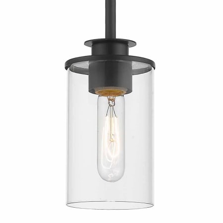 Z-Lite Savannah Single Light 5" Wide Mini Pendant Bronze