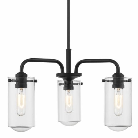 Z-Lite Delaney 3 Light 20" Wide Chandelier Matte Black