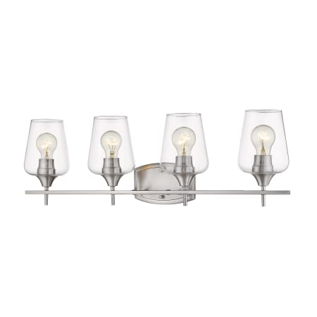 Z-Lite Joliet 4 Light 30" Wide Bathroom Vanity Light Brushed Nickel