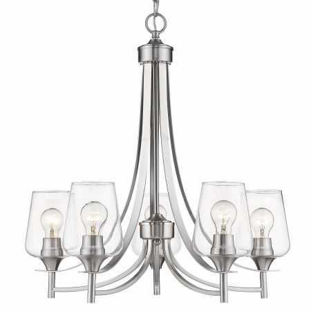 Z-Lite Joliet 5 Light 25" Wide Chandelier Brushed Nickel
