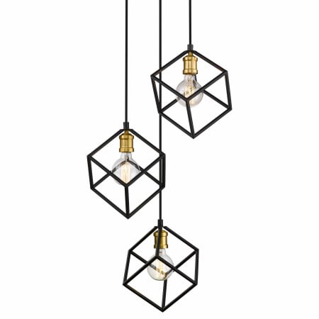 Z-Lite Vertical 3 Light 18" Wide Multi Light Pendant Bronze / Olde Brass