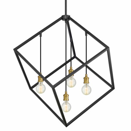 Z-Lite Vertical 4 Light 34" Wide Chandelier Bronze / Olde Brass