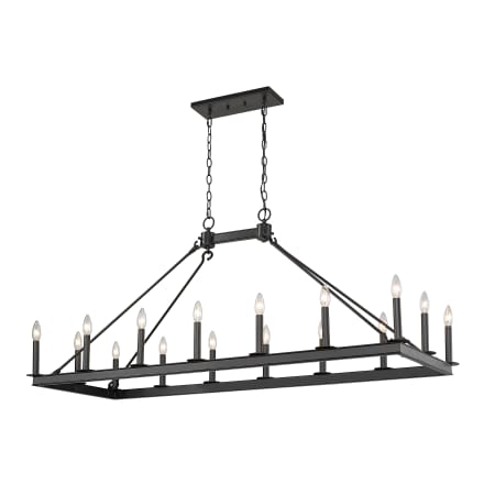 Z-Lite Barclay 16 Light 56" Wide Taper Candle Chandelier Matte Black