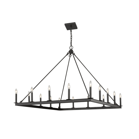 Z-Lite Barclay 16 Light 45" Wide Taper Candle Chandelier Matte Black