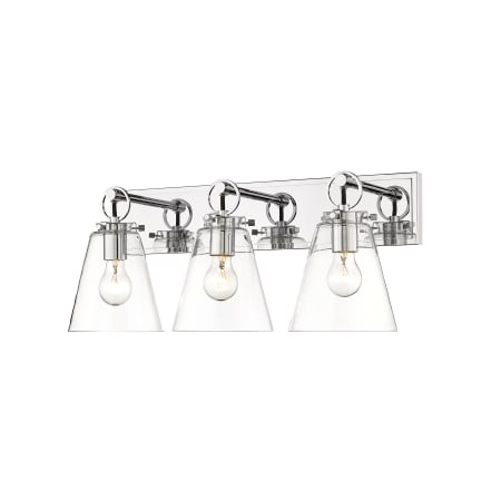 Z-Lite Harper 3 Light 23" Wide Bathroom Vanity Light Chrome