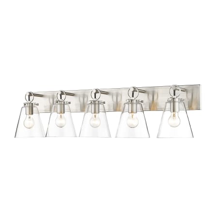 Z-Lite Harper 5 Light 40" Wide Bathroom Vanity Light Brushed Nickel