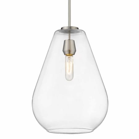 Z-Lite Ayra 12" Wide Pendant Brushed Nickel