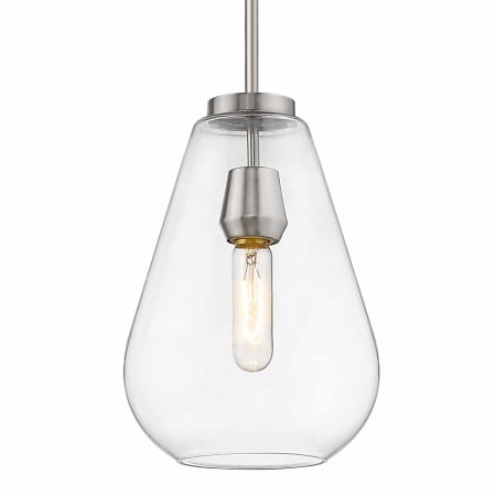 Z-Lite Ayra 8" Wide Mini Pendant Brushed Nickel