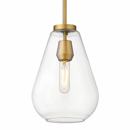 Z-Lite Ayra 8" Wide Mini Pendant Olde Brass