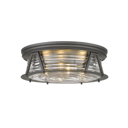 Z-Lite Cape Harbor 4 Light 20" Wide Flush Mount Drum Ceiling Fixture Bronze