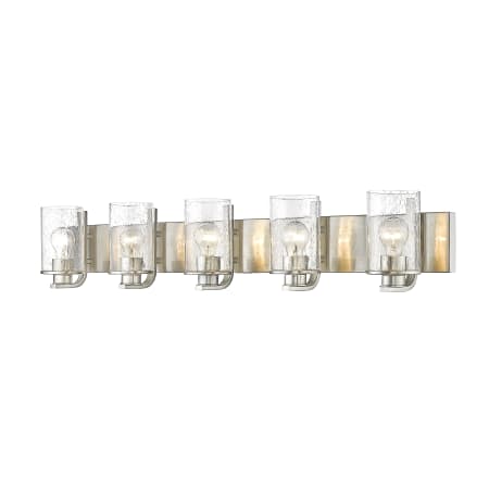 Z-Lite Beckett 5 Light 42" Wide Bathroom Vanity Light Brushed Nickel