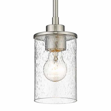 Z-Lite Beckett 5" Wide Mini Pendant Brushed Nickel