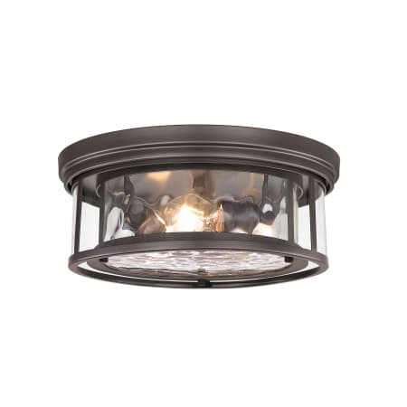 Z-Lite Clarion 3 Light 16" Wide Flush Mount Drum Ceiling Fixture Bronze
