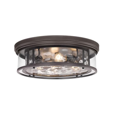 Z-Lite Clarion 4 Light 17" Wide Flush Mount Drum Ceiling Fixture Bronze