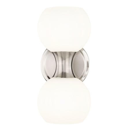 Z-Lite Artemis 2 Light 11" Tall Wall Sconce Brushed Nickel