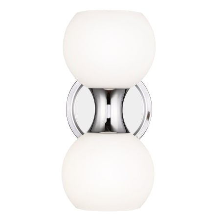 Z-Lite Artemis 2 Light 11" Tall Wall Sconce Chrome