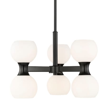 Z-Lite Artemis 6 Light 18" Wide Chandelier Matte Black