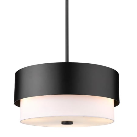 Z-Lite Counterpoint 3 Light 18" Wide Pendant Matte Black