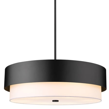 Z-Lite Counterpoint 6 Light 32" Wide Pendant Matte Black