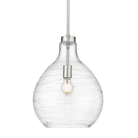 Z-Lite Bon Air 13" Wide Pendant Brushed Nickel