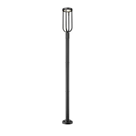 Z-Lite Leland 98" Tall Marine Grade Sand Blast Post Light Sand Black