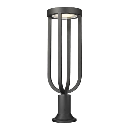 Z-Lite Leland 29" Tall Marine Grade Post Light Sand Black