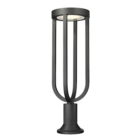 Z-Lite Leland 29" Tall Marine Grade Post Light Sand Black