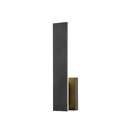 Z-Lite Stylet 18" Tall LED Marine Grade Outdoor Wall Sconce Sand Black