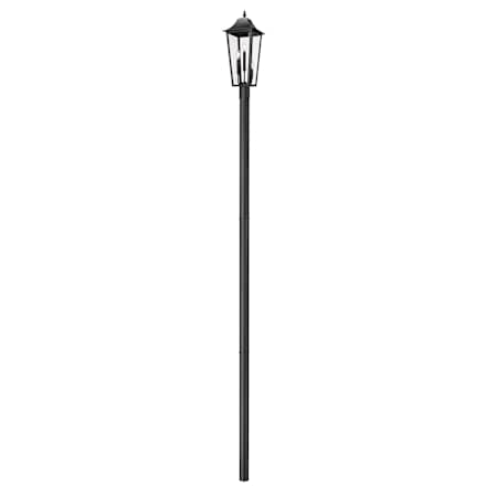 Z-Lite Gannon 3 Light 145" Tall Post Light Black