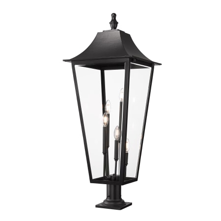Z-Lite Gannon 5 Light 43" Tall Marine Grade Post Light Black